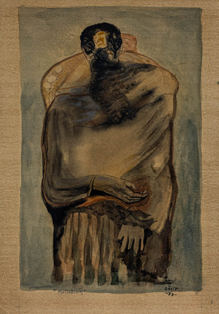 “Mutilación” año 1978, medidas 43cm. x 31cm.