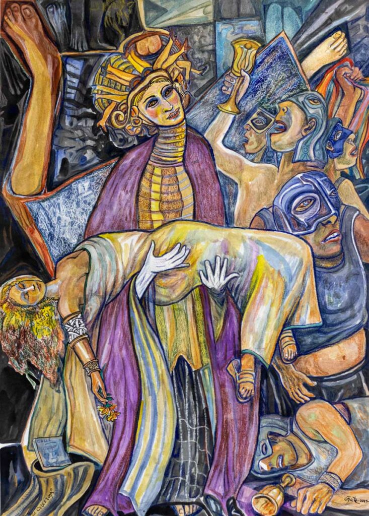 "La Celestina" año 2015, técnica mixta, 70 cm. x 50 cm.